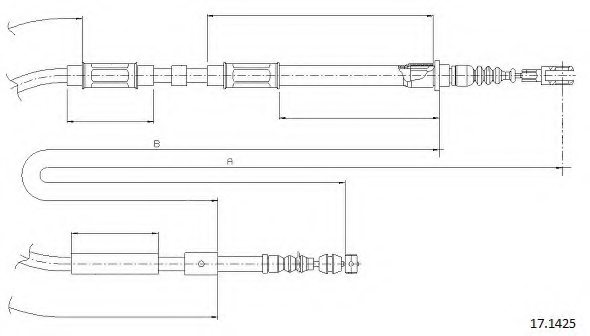 CABOR 17.1425 Cable, parking brake